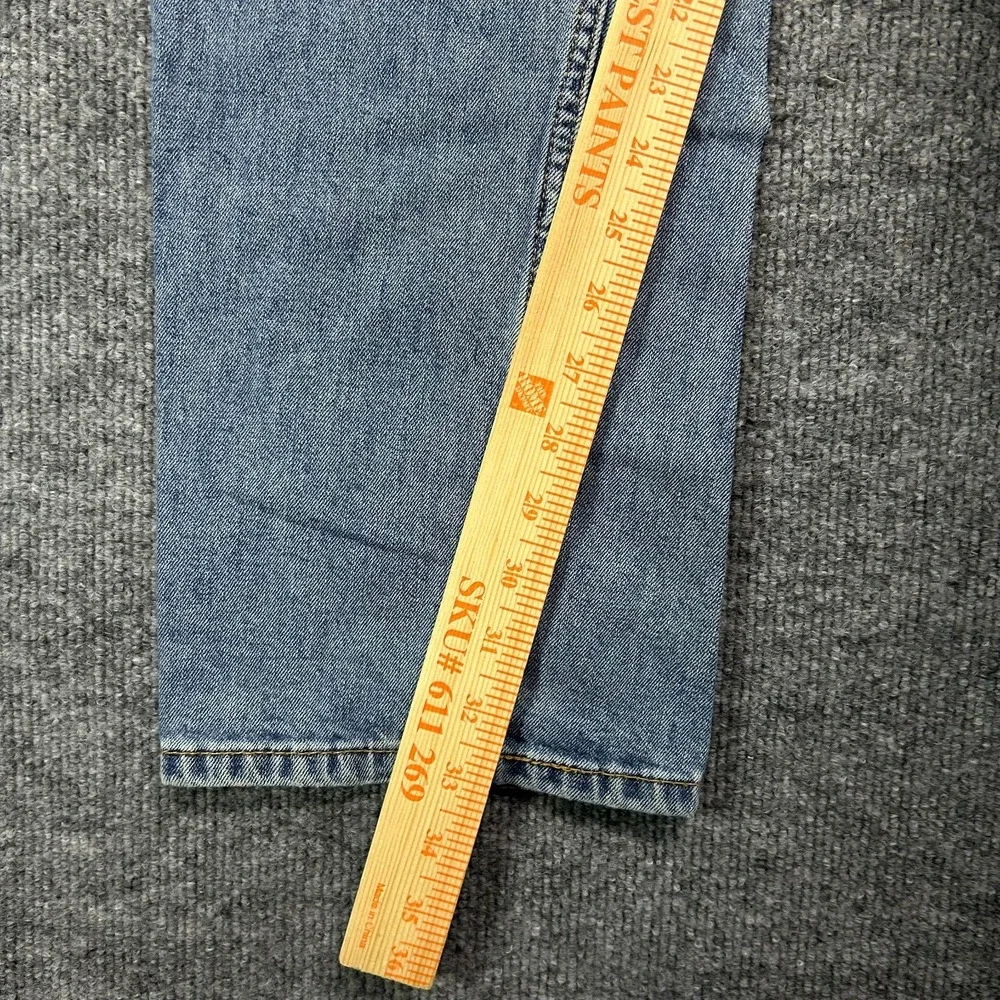 Levi's 513 Slim Jeans Mens 39X33 Blue Denim Zip Fly Straight Leg Classic - Flaws